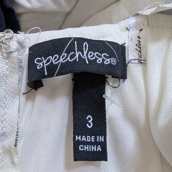 Strapless Formal High Low Pastel Floral Gown by Speechless - Juniors Size 3 - Picture 9 of 9